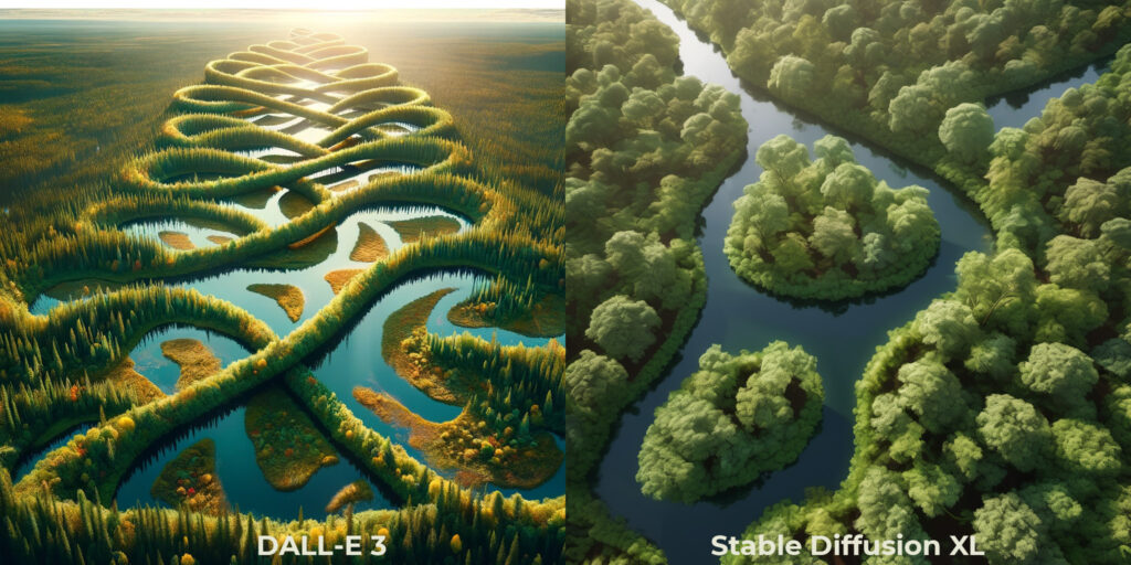 Vergleich: DALL-E 3 vs. Stable Diffusion XL - Das Folgen der Eingabe